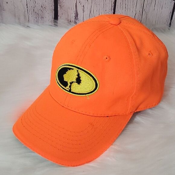 Mossy Oak Safety Orange High Visibility Hunting Construction Velcro Back - Picture 1 of 10